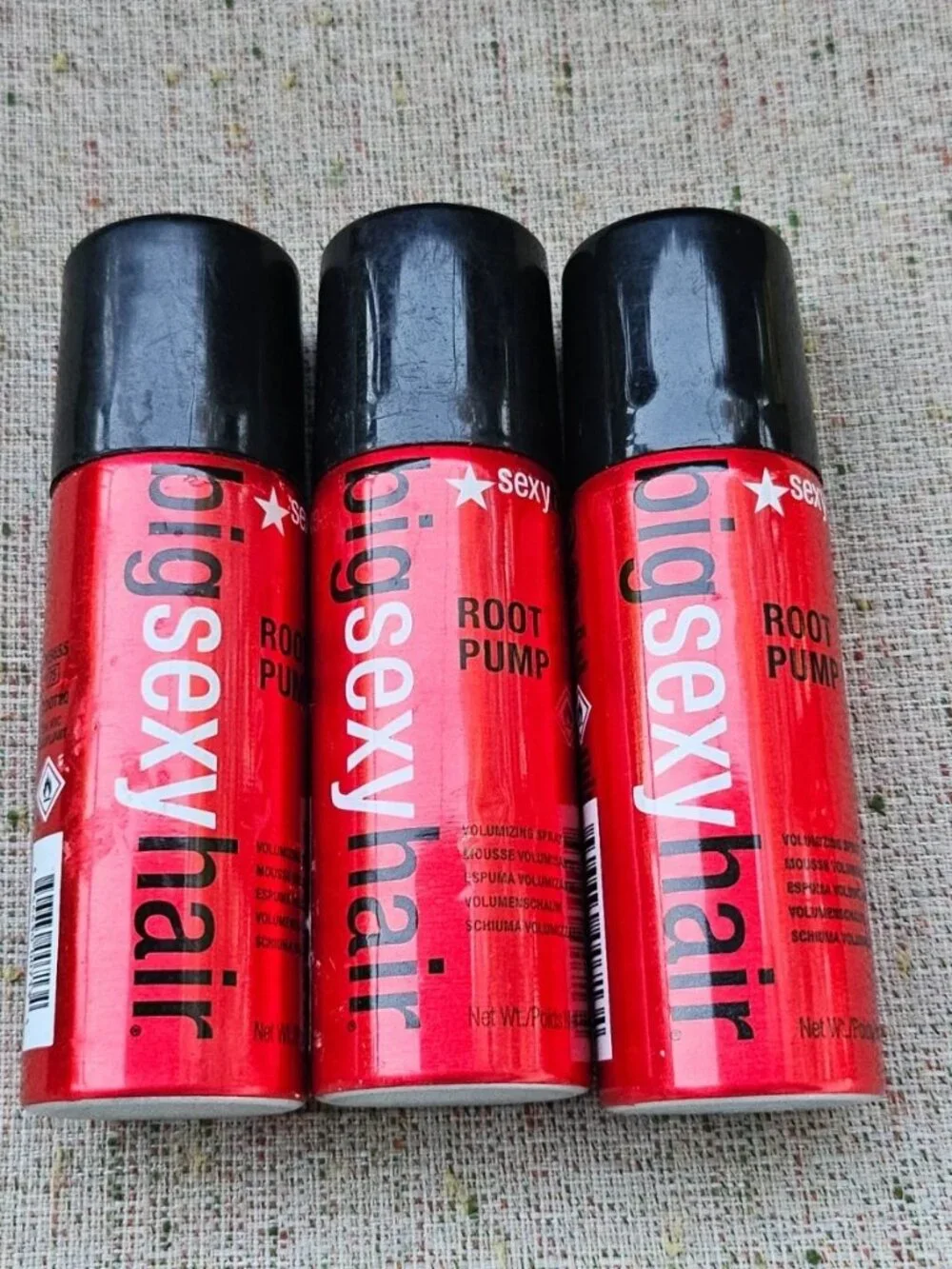 Big Sexy Hair Root Pump Mousse Volumizing Spray Mousse 1.6 oz set of 3 New